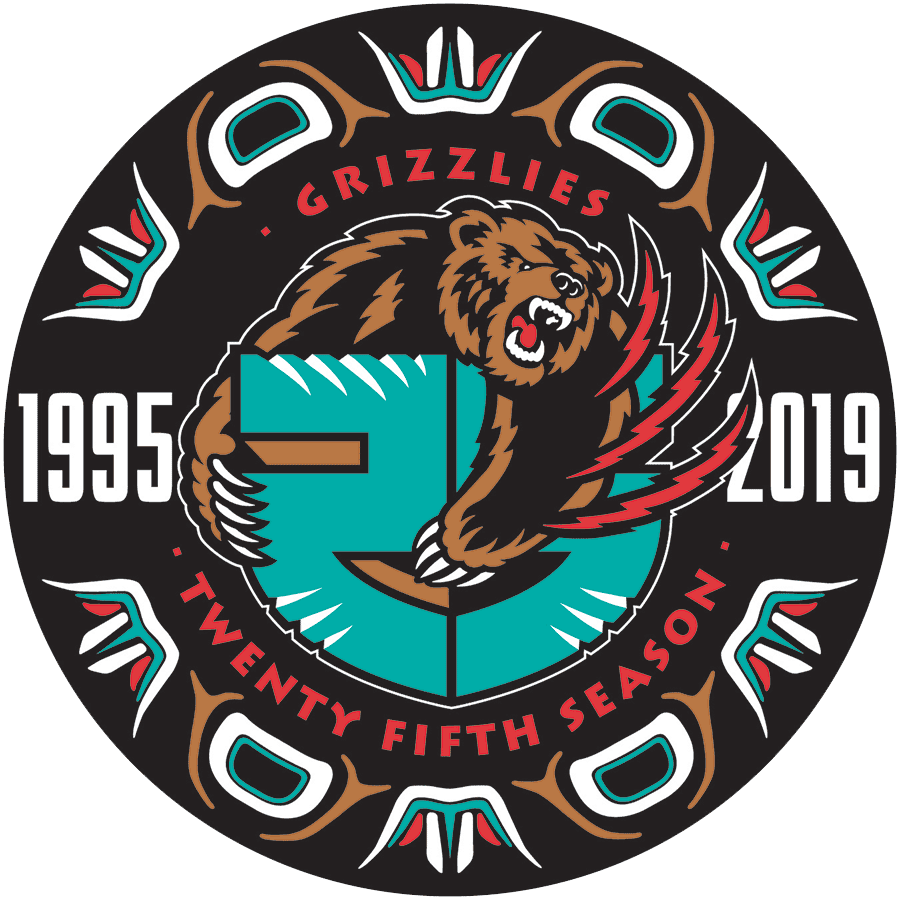 Memphis Grizzlies 2019-2020 Anniversary Logo 1 iron on paper